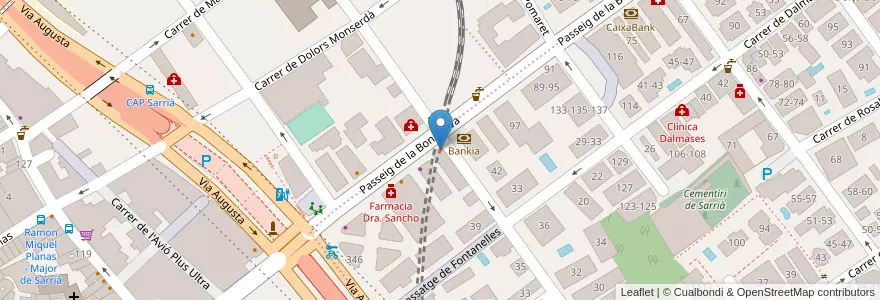 Mapa de ubicacion de el Fornet en 西班牙, Catalunya, Barcelona, Barcelonès, Barcelona.