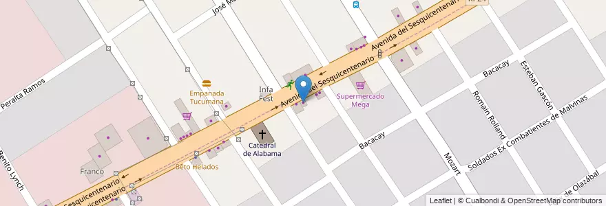 Mapa de ubicacion de El Gaita en Argentina, Buenos Aires, Partido De Malvinas Argentinas, Los Polvorines.