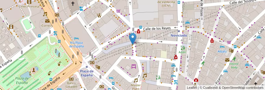Mapa de ubicacion de El Gaitero en إسبانيا, منطقة مدريد, منطقة مدريد, Área Metropolitana De Madrid Y Corredor Del Henares, مدريد.