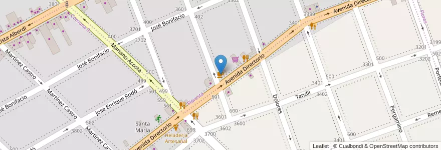 Mapa de ubicacion de El Garfio, Floresta en آرژانتین, Ciudad Autónoma De Buenos Aires, Comuna 9, Buenos Aires.
