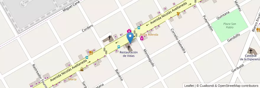 Mapa de ubicacion de El Gaucho en Arjantin, Buenos Aires, Partido De San Fernando, Victoria.