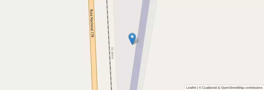 Mapa de ubicacion de El Gaucho Airport en 阿根廷, Santa Fe, Departamento Belgrano, Municipio De Las Parejas.