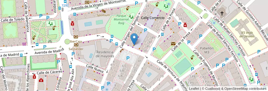 Mapa de ubicacion de El Generalife en Испания, Мадрид, Мадрид, Área Metropolitana De Madrid Y Corredor Del Henares, San Fernando De Henares, Coslada.