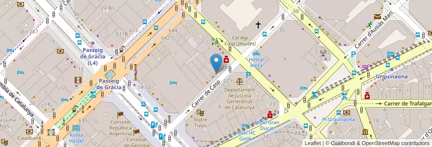 Mapa de ubicacion de El Glop en İspanya, Catalunya, Barcelona, Barcelonès, Barcelona.