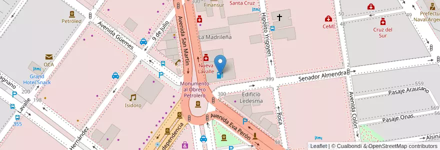 Mapa de ubicacion de El Gorosito en Argentinien, Provinz Santa Cruz, Chile, Mercado De La Ciudad, Deseado, Caleta Olivia.