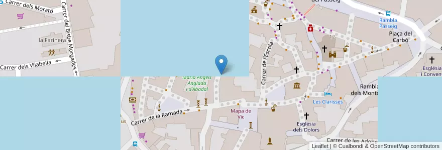 Mapa de ubicacion de el Gravat en 西班牙, Catalunya, Barcelona, Osona, Vic.