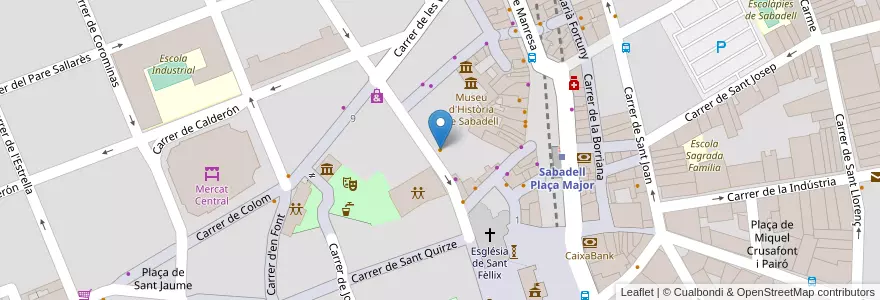 Mapa de ubicacion de El Grazia en Espanha, Catalunha, Barcelona, Vallès Occidental, Sabadell.