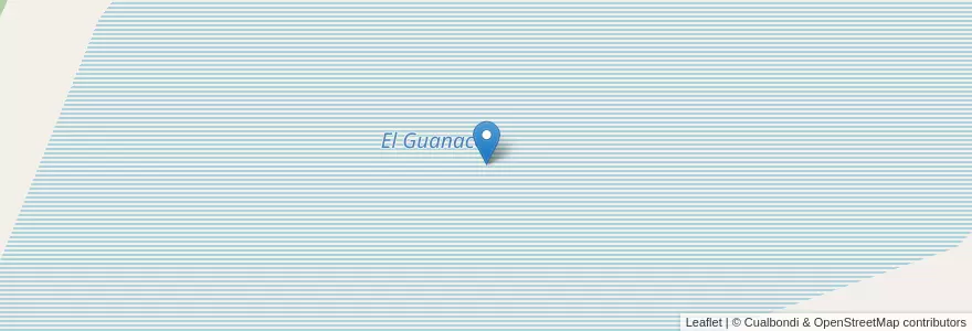 Mapa de ubicacion de El Guanaco en 阿根廷, La Pampa, Municipio De Winifreda, Departamento Capital.