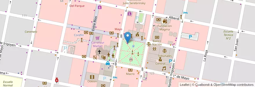 Mapa de ubicacion de El Heraldo en الأرجنتين, إنتري ريوس, Departamento Concordia, Distrito Suburbios, Concordia, Concordia.