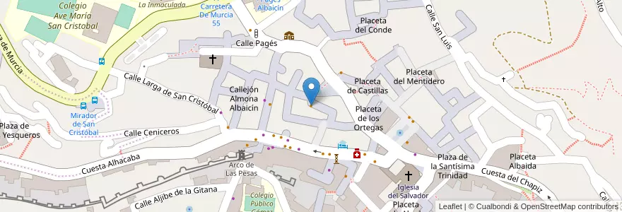 Mapa de ubicacion de El Higo en Espanha, Andaluzia, Granada, Comarca De La Vega De Granada, Granada.