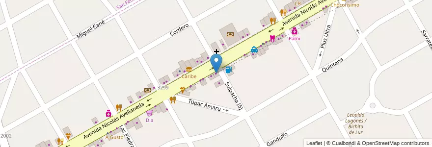 Mapa de ubicacion de El Hogar en Arjantin, Buenos Aires, Partido De San Fernando, Victoria.