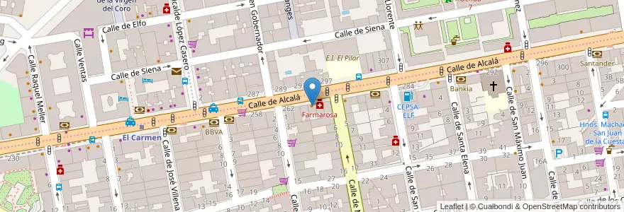 Mapa de ubicacion de El Hórreo de Llanes en Испания, Мадрид, Мадрид, Área Metropolitana De Madrid Y Corredor Del Henares, Мадрид.