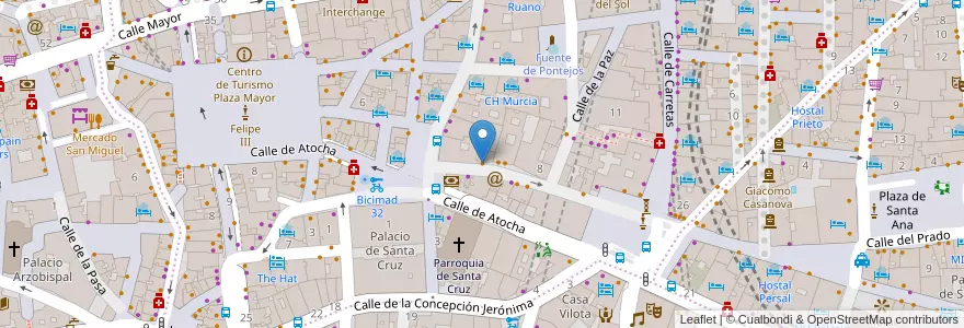 Mapa de ubicacion de El Hortera en 스페인, Comunidad De Madrid, Comunidad De Madrid, Área Metropolitana De Madrid Y Corredor Del Henares, 마드리드.
