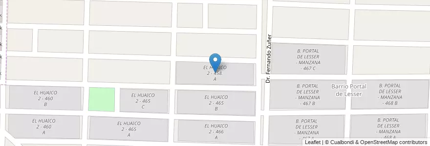 Mapa de ubicacion de EL HUAICO 2 - 458. A en Argentine, Salta, Capital, Municipio De Salta.