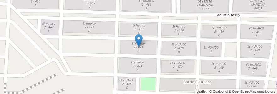 Mapa de ubicacion de El Huaico 2 - 471 B en آرژانتین, Salta, Capital, Municipio De Salta.