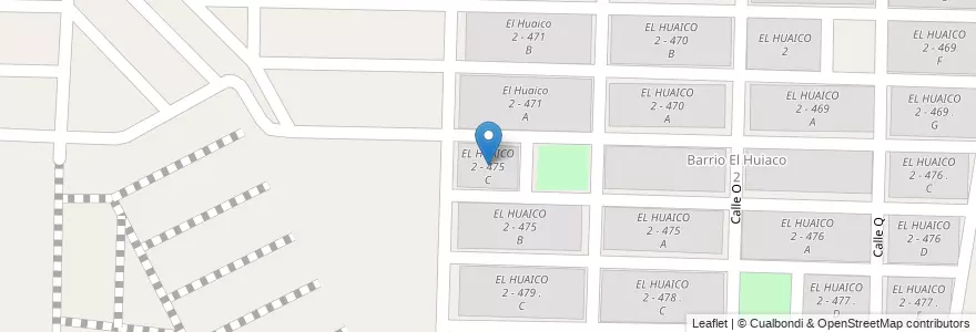 Mapa de ubicacion de EL HUAICO 2 - 475 C en Аргентина, Сальта, Capital, Municipio De Salta, Salta.