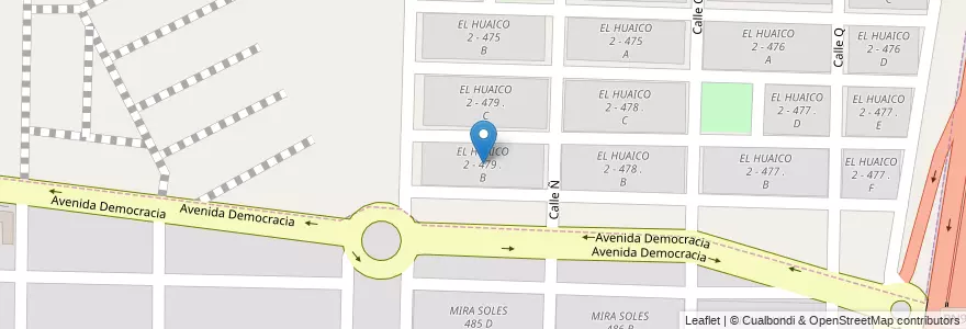 Mapa de ubicacion de EL HUAICO 2 - 479 . B en Argentinië, Salta, Capital, Municipio De Salta, Salta.
