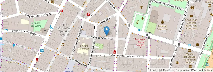Mapa de ubicacion de El Huerto de Lucas - Mercado ecológico en スペイン, マドリード州, Comunidad De Madrid, Área Metropolitana De Madrid Y Corredor Del Henares, Madrid.