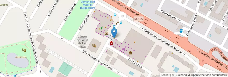 Mapa de ubicacion de El Jamoncito en Sepanyol, Comunidad De Madrid, Comunidad De Madrid, Área Metropolitana De Madrid Y Corredor Del Henares, Las Rozas De Madrid.