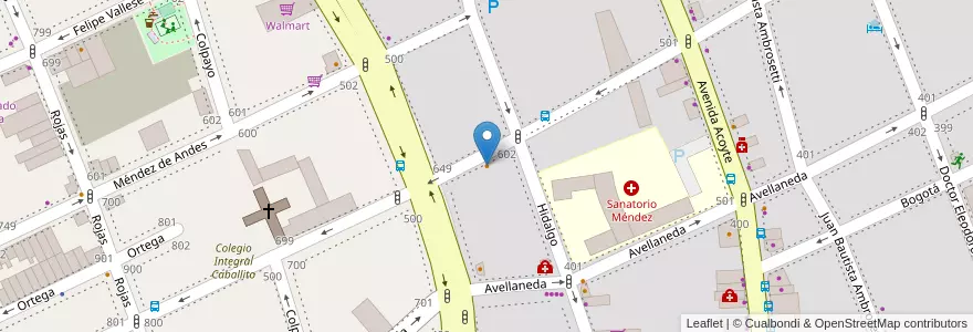 Mapa de ubicacion de El Jardin, Caballito en الأرجنتين, Ciudad Autónoma De Buenos Aires, Buenos Aires, Comuna 6.