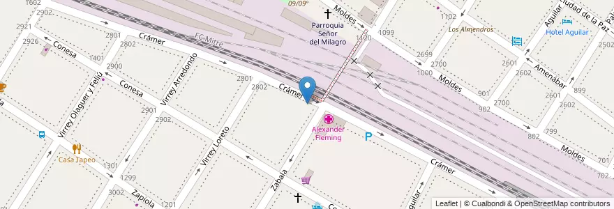 Mapa de ubicacion de El Jardín de la Esquina, Colegiales en 아르헨티나, Ciudad Autónoma De Buenos Aires, 부에노스아이레스, Comuna 13.