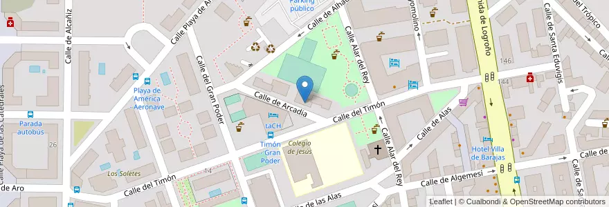 Mapa de ubicacion de El Jardín de Larín II en Испания, Мадрид, Мадрид, Área Metropolitana De Madrid Y Corredor Del Henares, Мадрид.