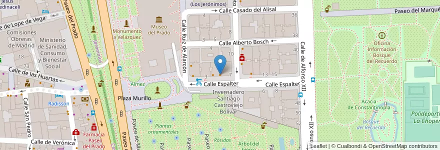 Mapa de ubicacion de El Jardinero en 西班牙, Comunidad De Madrid, Comunidad De Madrid, Área Metropolitana De Madrid Y Corredor Del Henares, Madrid.