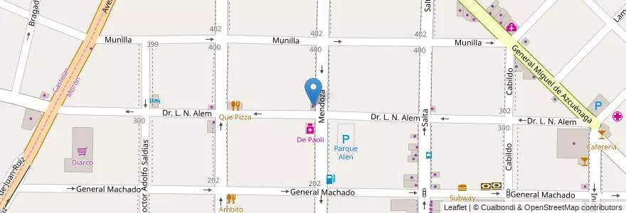 Mapa de ubicacion de El Laberinto en Аргентина, Буэнос-Айрес, Partido De Morón, Morón.