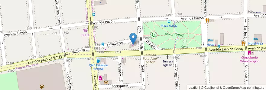 Mapa de ubicacion de El Lider, Constitucion en アルゼンチン, Ciudad Autónoma De Buenos Aires, Comuna 1, ブエノスアイレス.