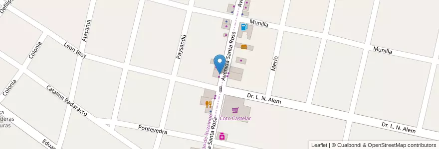 Mapa de ubicacion de El Limite en Arjantin, Buenos Aires, Ituzaingó.