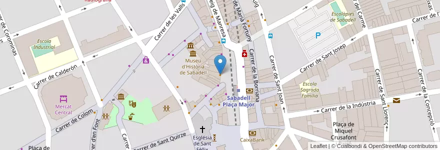 Mapa de ubicacion de El Llit Bar en 西班牙, Catalunya, Barcelona, Vallès Occidental, Sabadell.