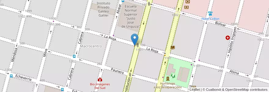 Mapa de ubicacion de El lomo y Cía en Argentina, Córdoba, Departamento Río Cuarto, Pedanía Río Cuarto, Municipio De Río Cuarto, Río Cuarto.