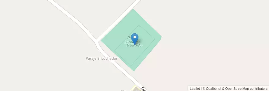 Mapa de ubicacion de El Luchador en Аргентина, Буэнос-Айрес, Partido De Benito Juárez.