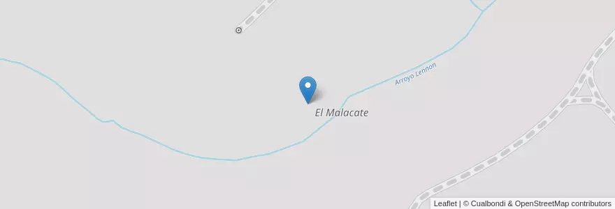 Mapa de ubicacion de El Malacate en آرژانتین, استان بوئنوس آیرس, Partido De Exaltación De La Cruz.
