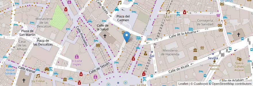 Mapa de ubicacion de El Manantial en 스페인, Comunidad De Madrid, Comunidad De Madrid, Área Metropolitana De Madrid Y Corredor Del Henares, 마드리드.
