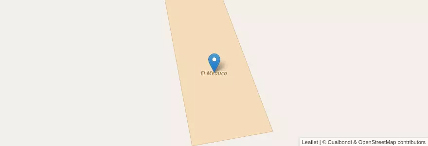 Mapa de ubicacion de El Meauco en Argentine, La Pampa, Departamento Utracán, Comisión De Fomento De Chacharramendi.