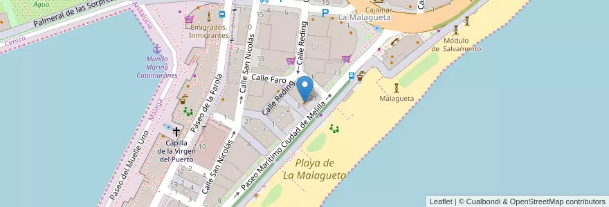 Mapa de ubicacion de El Mercader en Spanien, Andalusien, Málaga, Málaga-Costa Del Sol, Málaga.