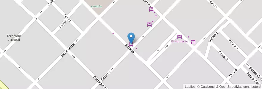 Mapa de ubicacion de El Mercadillo en Arjantin, Buenos Aires, Partido De Tandil, Tandil.
