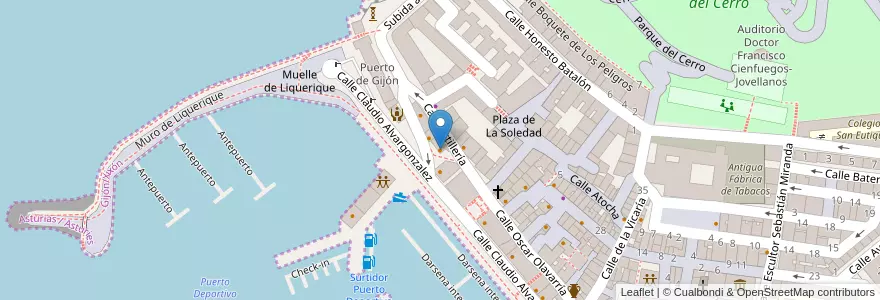 Mapa de ubicacion de El Mercante en Spanje.