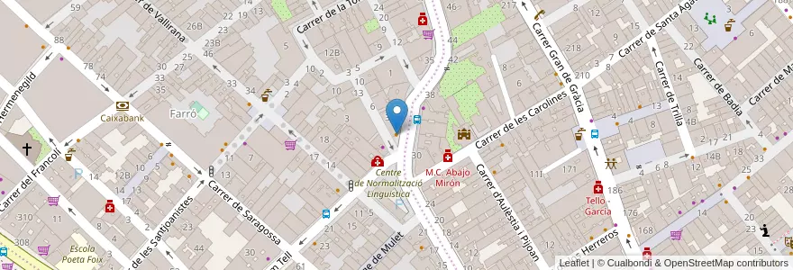 Mapa de ubicacion de El Meu Poble en Espanha, Catalunha, Barcelona, Barcelonès, Barcelona.
