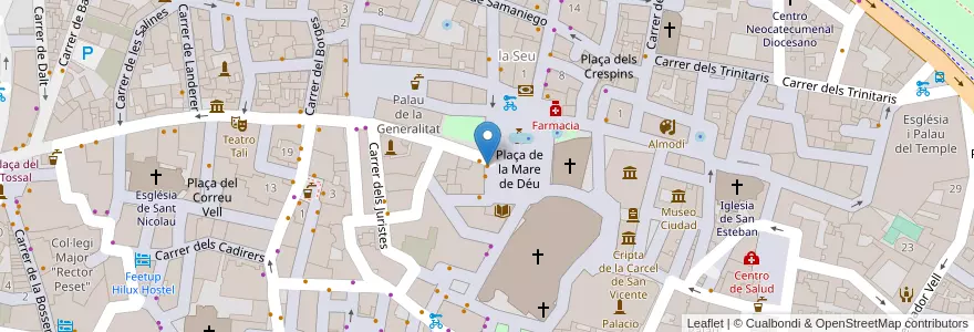 Mapa de ubicacion de El Micalet en Spanien, Valencianische Gemeinschaft, Valencia, Comarca De València, Valencia.