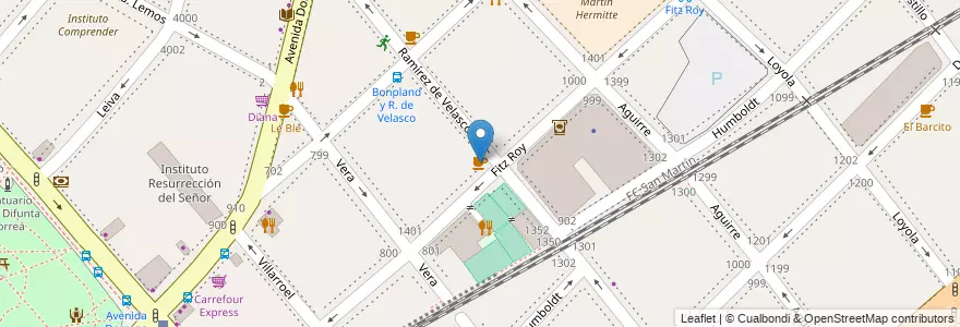 Mapa de ubicacion de El Mirador, Chacarita en 阿根廷, Ciudad Autónoma De Buenos Aires, 布宜诺斯艾利斯, Comuna 15.