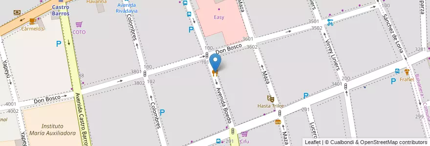 Mapa de ubicacion de El Mirasol de Boedo, Almagro en アルゼンチン, Ciudad Autónoma De Buenos Aires, Comuna 5, ブエノスアイレス.