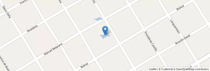 Mapa de ubicacion de El Molino en Arjantin, Buenos Aires, Partido De Almirante Brown, Longchamps.