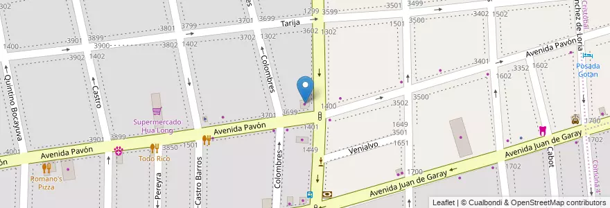 Mapa de ubicacion de El Mundo del Calzado, Boedo en 阿根廷, Ciudad Autónoma De Buenos Aires, Comuna 5, 布宜诺斯艾利斯.