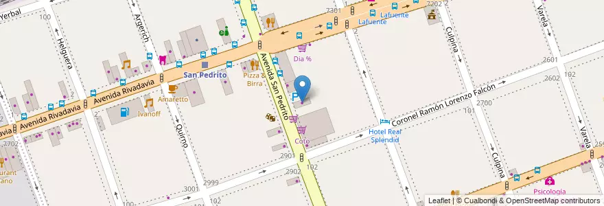Mapa de ubicacion de El Mundo del Mueble, Flores en آرژانتین, Ciudad Autónoma De Buenos Aires, Comuna 7, Buenos Aires.