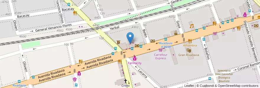 Mapa de ubicacion de El Mundo del Mueble, Velez Sarsfield en アルゼンチン, Ciudad Autónoma De Buenos Aires, ブエノスアイレス, Comuna 10.