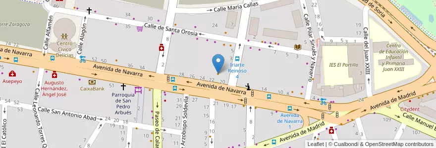 Mapa de ubicacion de El Museo en Испания, Арагон, Сарагоса, Zaragoza, Сарагоса.
