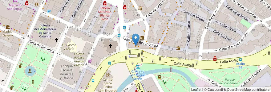 Mapa de ubicacion de El Museo de la Cerveza en Espagne, Aragon, Saragosse, Zaragoza, Saragosse.