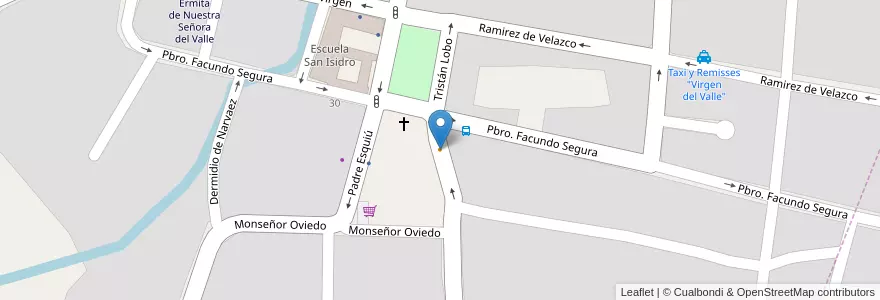 Mapa de ubicacion de El Negrito en アルゼンチン, カタマルカ州, Departamento Valle Viejo, Municipio De Valle Viejo, San Isidro.